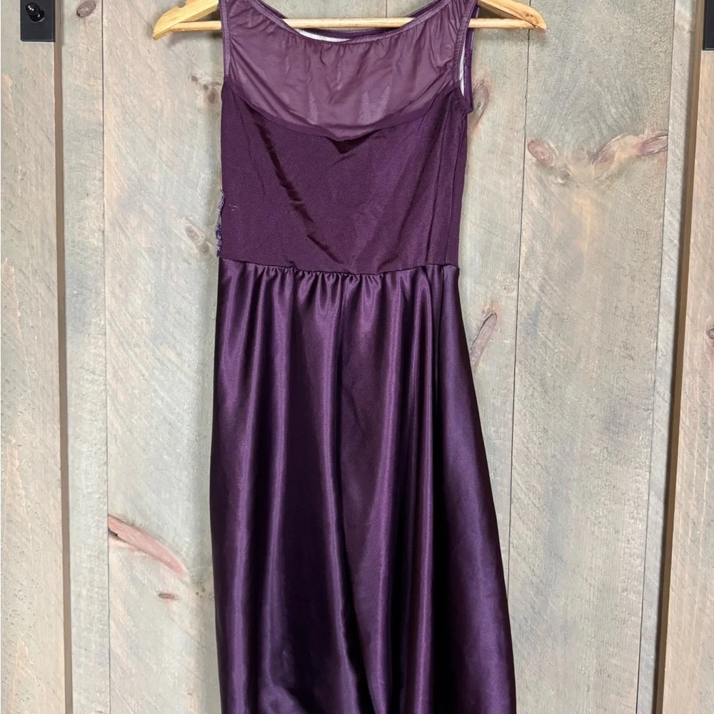 Weissman Charmeuse cutaway Chasing Cars dance costume / dress Size LC / 14